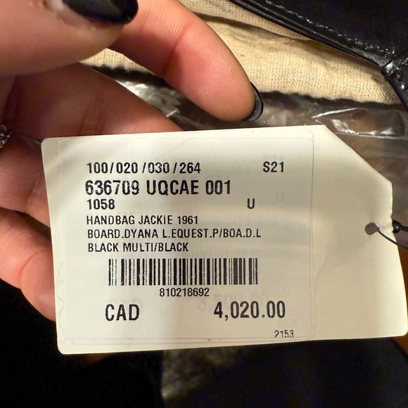 GUCCI Leather Handbag Jackie 1961 GG multi color - Picture 5 of 9